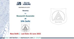 Vacancy for Research Associate at School of Planning and Architecture, New Delhi
