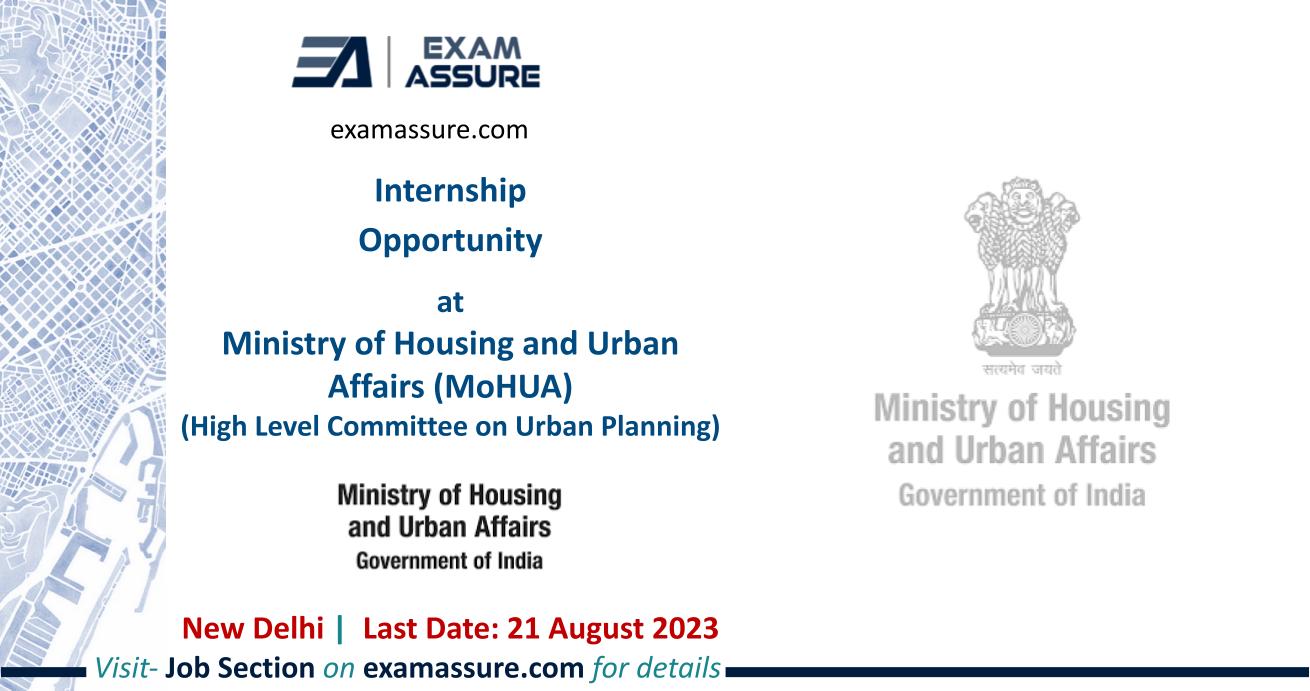 internship-opportunity-at-ministry-of-housing-and-urban-affairs-mohua-high-level-committee-on