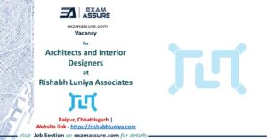Vacancy for Architects and Interior Designers at Rishabh Luniya Associates | Raipur, Chhattisgarh