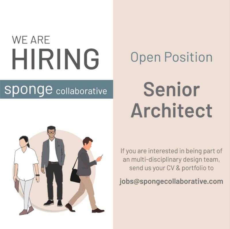 Vacancy for Senior Architect at Sponge Collaborative | Architecture | Bengaluru or Chennai | (Exp.: 3-5 Years)