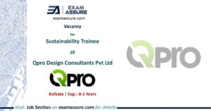 Vacancy for Sustainability Trainee at Qpro Design Consultants Pvt Ltd | Kolkata (Exp.: 0-1 Years)