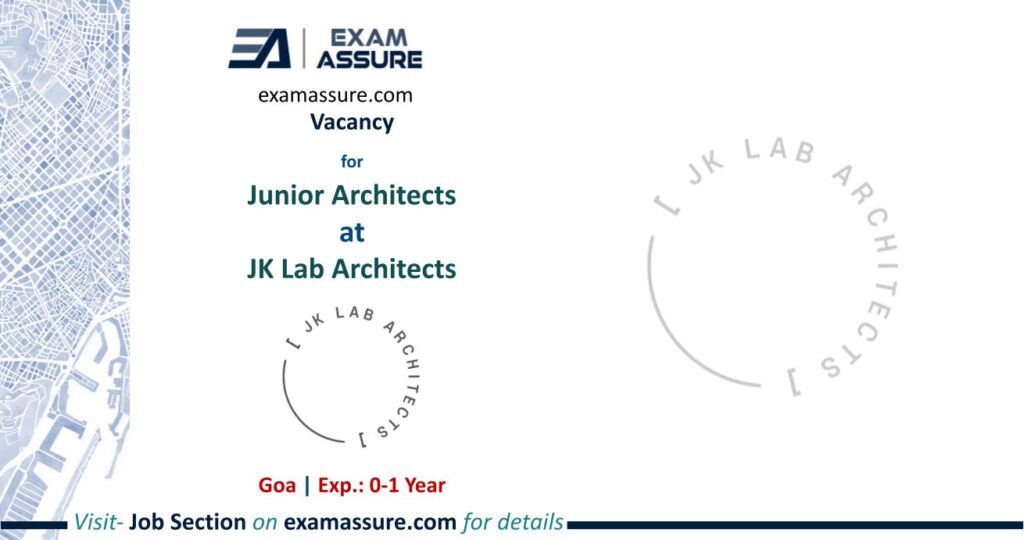 Vacancy For Junior Architects At JK Lab Architects Goa Exp 0 1   Copy Of Vacancy Poster.pptx 2 1 1024x540 