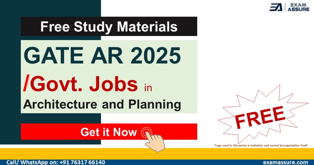 Exam Assure Classes FREE Contents Architecture and Planning | Free Study Materials