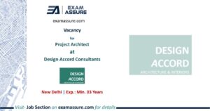 Vacancy for Project Architect at Design Accord Consultants | New Delhi (Exp.: Min. 03 Years)