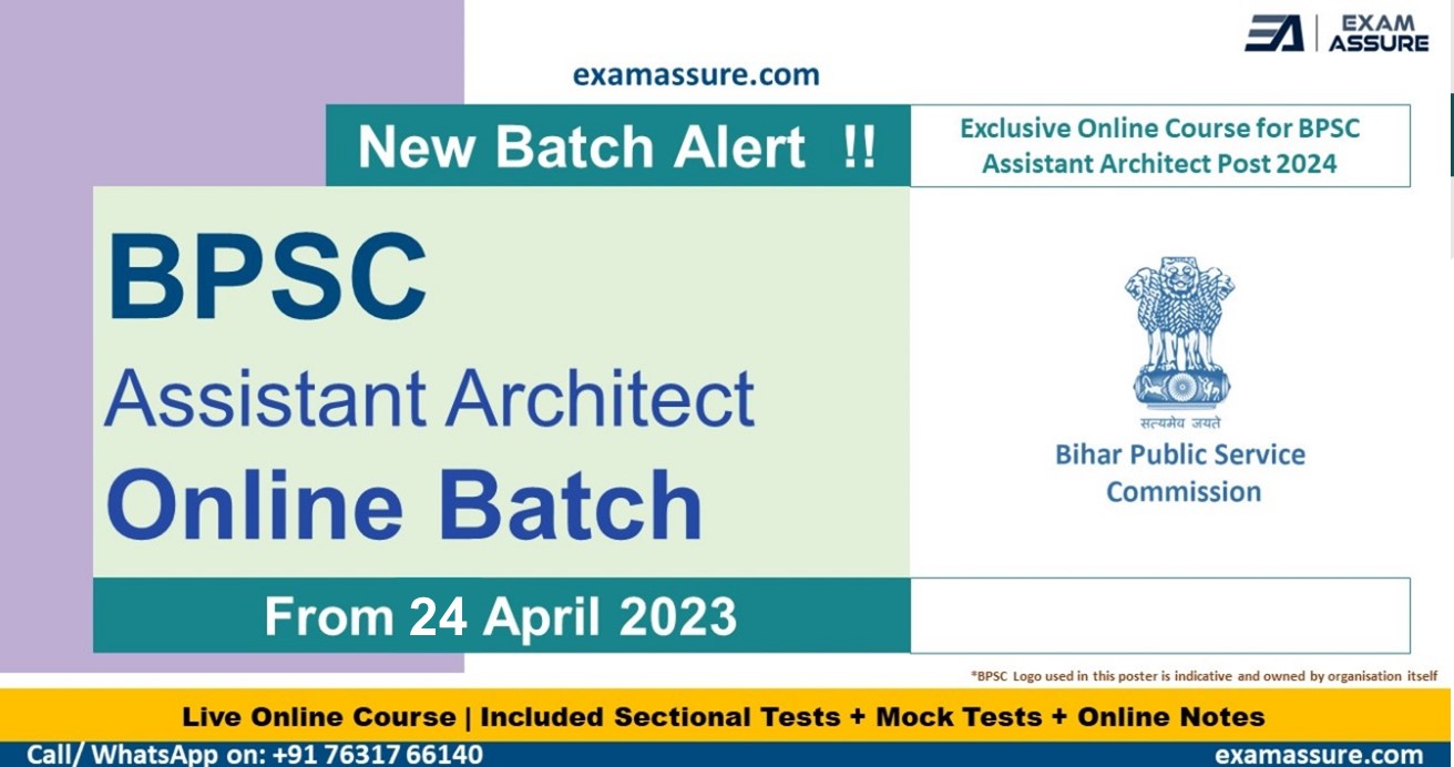 BPSC Assistant Architect 2024 Coaching Assistant Architect