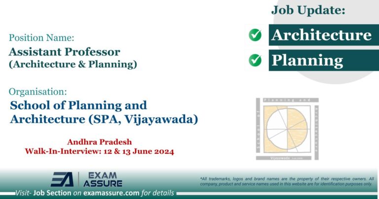 Exam Assure Architecture Government Jobs Section - Exam Assure