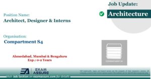 Vacancy for Architect, Designer & Interns at Compartment S4 | Ahmedabad, Mumbai & Bengaluru (Exp.: 0-2 Years)