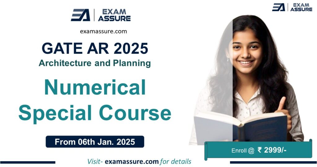 Poster - Numerical Special Course for GATE AR 2025 - Rank Booster Batch for GATE Architecture and Planning 2025 by Exam Assure Classes