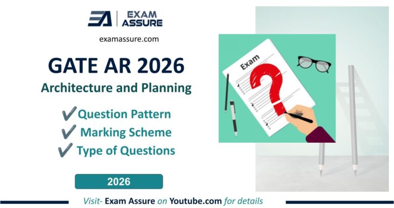 GATE Architecture Question Pattern Architecture and Planning 2026 Marking Scheme Type of Questions